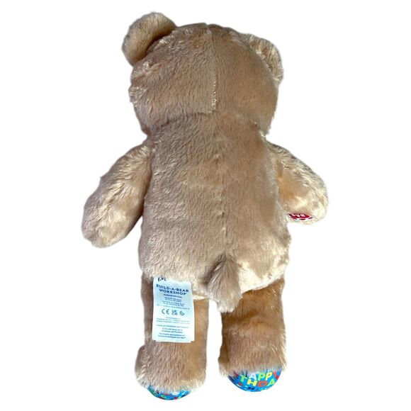 Build-A-Bear Happy Birthday Bear Plush 16" 2022 Stuffed Animal Celebration - Picture 5 of 8